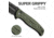 Civivi Knives Incindie 3.48 Folding Spear Point Plain Black Stonewashed 14C28N Steel Blade, OD Green Textured G10 Handle,C23053-2