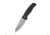 Civivi Knives Incindie 3.48 Folding Spear Point Plain Stonewashed 14C28N Steel Blade, Black Textured G10 Handle,C23053-3