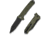 Civivi Knives Neurohaptic EDC 3.74 Folding Clip Point Plain Black Stonewashed Nitro-V Steel Blade, OD Green Textured G10 Handle,C23080-3