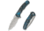 CIVIVI Mini Praxis Flipper Knife Arctic Storm Fat Carbon Fiber Handle - C18026CB-1