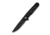 Navo Flipper Knife Black G10 Handle (3.25&quot; Black Stonewashed Nitro-V Blade)