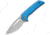 CIVIVI Odium Linerlock Blue Folding Knife, 2.63 stonewash finish D2 tool steel blade, Blue G10 handle, C2010C