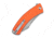 CIVIVI Outlaw Muk Flipper &amp; Button Lock Knife Orange G10 Handle 3.47inch Stonewashed 14c28n Blade