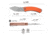 CIVIVI Outlaw Muk Flipper &amp; Button Lock Knife Orange G10 Handle 3.47inch Stonewashed 14c28n Blade