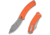 CIVIVI Outlaw Muk Flipper &amp; Button Lock Knife Orange G10 Handle 3.47inch Stonewashed 14c28n Blade