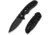 CIVIVI Triptych Flipper &amp; Thumb Stud &amp; Button Lock Knife Black G10 Handle 2.97inch Black Stonewashed 14c28n Blade - C23085B-1