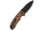 CIVIVI Triptych Flipper &amp; Thumb Stud &amp; Button Lock Knife Guibourtia Wood Handle 2.97inch Black Stonewashed 14c28n Blade - C23085B-3