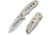 CIVIVI Triptych Flipper &amp; Thumb Stud &amp; Button Lock Knife Ivory G10 Handle 2.97inch Satin Finished 14c28n Blade - C23085B-2
