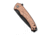 CIVIVI Voidflare Folding Knife, 2.92 in, 14C28N, Drop Point Blade, Copper G10/Copper Foil Handle, C24040-3