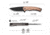 CIVIVI Voidflare Flipper Knife G10 With Copper Foil Handle 2.92inch Black Stonewashed 14c28n Blade