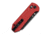CIVIVI Yonder Thumb Stud &amp; Crossbar Lock Knife Red G10 Handle 2.88inch Black Stonewashed 14c28n Blade