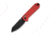 CIVIVI Yonder Thumb Stud &amp; Crossbar Lock Knife Red G10 Handle 2.88inch Black Stonewashed 14c28n Blade