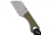 Cjrb CJRB Chip Cleaver Fixed Blade Knife Green G-10 1.2" Satin AR-RPM9 J1939-GN, Green, AR-RPM9, adult, BHQ-201644