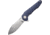 CJRB Mangrove Linerlock Blue/Gray Folding Knife, 3.5 stonewash finish D2 tool steel blade, Blue-Gray sculpted G10 handle, J1910-GYC