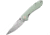 CJRB Small Feldspar Linerlock Jade Folding Knife, 3 stonewash finish D2 tool steel blade, Jade G10 handle, J1912S-NTG