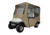 Classic Accessories Fairway Travel Golf Cart Long Roof Enclosure, Khaki 4010580