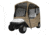 Classic Accessories Fairway Travel Golf Cart Short Roof Enclosure, Khaki 4010582