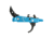 CMC Triggers AK47 Single Stage Trigger Group 2.0 - Traditional AK Pattern , 3 - 3.5 lb, Blue/Black, 3.5lb, 47505