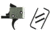 CMC Triggers AR Lower Assembly Trigger Kit - 3 1/2 lb. Curved, Black, 81501
