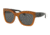 Coach HC8213F Single Vision Prescription Sunglasses HC8213F-547187-56 - Lens Diameter 56 mm, Frame Color Amber Saddle Glitter