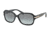 Coach L082 AMBER HC8105 Sunglasses 522611-58 - Black/Beige Frame, Grey Gradient Lenses