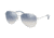 Coach L1013 HC7079 Progressive Prescription Sunglasses, 58mm, Shiny Silver, HC7079-90017B-58-PRO