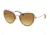 Coach L1037 HC7086 Sunglasses 90052L-60 - Light Gold Frame, Light Amber Gradient Lenses