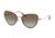 Coach L1037 HC7086 Sunglasses 90058E-60 - Light Gold Frame, Grey Green Abstract Tort Lenses