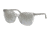 Coach L1101 HC8271U Progressive Prescription Sunglasses, 57mm, Transparent Grey, HC8271U-51766V-57-PRO