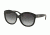 Coach L561 HC8159F Sunglasses 500211-55 - Black Frame, Light Grey Gradient Lenses