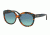 Coach L561 HC8159F Sunglasses 53374S-55 - Teal Confetti/Teal Frame, Teal Gradient Lenses