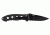 Coast DX340 Tactical Folding Knife, 3.5in Blade, Black,Clam C19CP