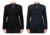 Cobmex V-Neck Commando Sweater, Black, Dark Navy
