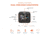 Cobra Dual View Dash Cam w/ Driver Alert System, Black, DASH2216D
