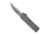 CobraTec Knives Lightweight OTF Automatic Folding Knives, 3.25in, D2 Steel, Drop Non-Serrated, Grey Handle, GYCTLWDNS