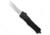 CobraTec Knives Large CTK-1 OTF Automatic Folding Knife, 3.75in, D2 Steel, Tanto Blade, Partially Serrated, Aluminum Alloy, Black Handle, LBCTK-1LTS