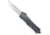 CobraTec Knives Large CTK-1 OTF Automatic Folding Knife, 3.75 in, D2 Steel, Partially Serrated, Drop Point Blade, Aluminum Alloy, Carbon Fiber Handle, LCFCTK-1LDS