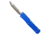 Cobra Tec Knives MKBLUMDNS Mini Mamba Knurled D2 2.25 D2 Steel Drop Point Alumi