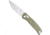 CobraTec Knives EDC Scout Bar Lock Folding Knife, 3.125 in, VG10, Drop Point, Grivory, OD Green Handle, CTSCTGRVODGBAR, 1410111