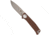 CobraTec Knives EDC Scout Button Lock Automatic Folding Knife, 3.125 in, VG10, Drop Point, Grivory, Mocha, CTSCTGRVMCHBL