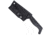 CobraTec Knives Kingpin S Fixed Blade Knife, 3.25 in, D2 Steel, Drop Point, G-10, Black Handle, CTKPSBLK