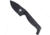 CobraTec Knives Kingpin S Fixed Blade Knife, 3.25 in, D2 Steel, Drop Point, G-10, Black Handle, CTKPSBLK