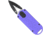 CobraTec Knives ASP 1.94 OTF Dagger Plain D2 Steel Blade, 3.31 Purple Aluminum Handle, CTASPPUR