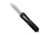 CobraTec Knives King Cobra Automatic Folding Knife, 4 in, D2 Steel Blade, Dagger Serrated Blade, Black Anodized Aluminum w/Carbon Fiber Inlay Handle, BLKKCDAG2SS