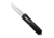 CobraTec Knives King Cobra Automatic Folding Knife, 4 in, D2 Steel Blade, Drop Point Plain Blade, Black Anodized Aluminum w/Carbon Fiber Inlay Handle, BLKKCDNS