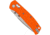 Cobratec Knives Cobratec Edc Scout Bar Lock 3.12 Orange Stainless Steel