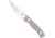 CobraTec Knives Koonsman Fixed Blade Knife, 4 in Blade, D2, Tan, CTKMNTAN