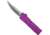 CobraTec Knives Lightweight OTF Automatic Folding Knives, 3.25in, D2 Steel, Drop Not Serrated, Purple Handle, PURCTLWDNS