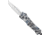 CobraTec Knives CTK-1 Medium OTF Automatic Folding Knife, 3in, D2 Steel, Drop Not Serrated, Cerakote Blue Cobra Skin, MBCSCTK1MDNS