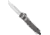 CobraTec Knives CTK-1 Medium OTF Automatic Folding Knife, 3in, D2 Steel, Drop Not Serrated, Arctic White w/ Graphite Black, MAWGBCTK1MDNS